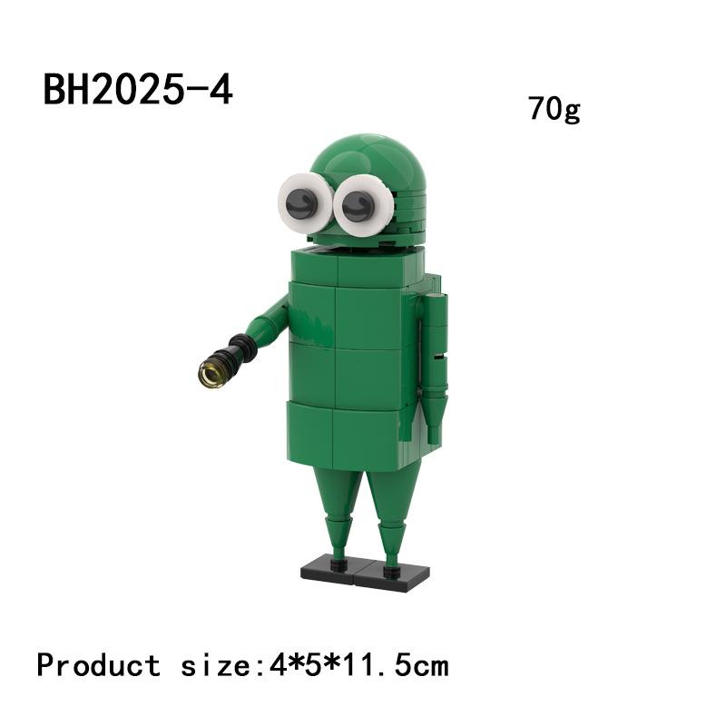 Repo Строительные Блоки Игрушки REPO Blocks Набор Хоррор Голова Человек Утка Неизвестный Худой Человек Галстук-Бабочка Строительные Фигурки Блоки для Мальчиков Подарки