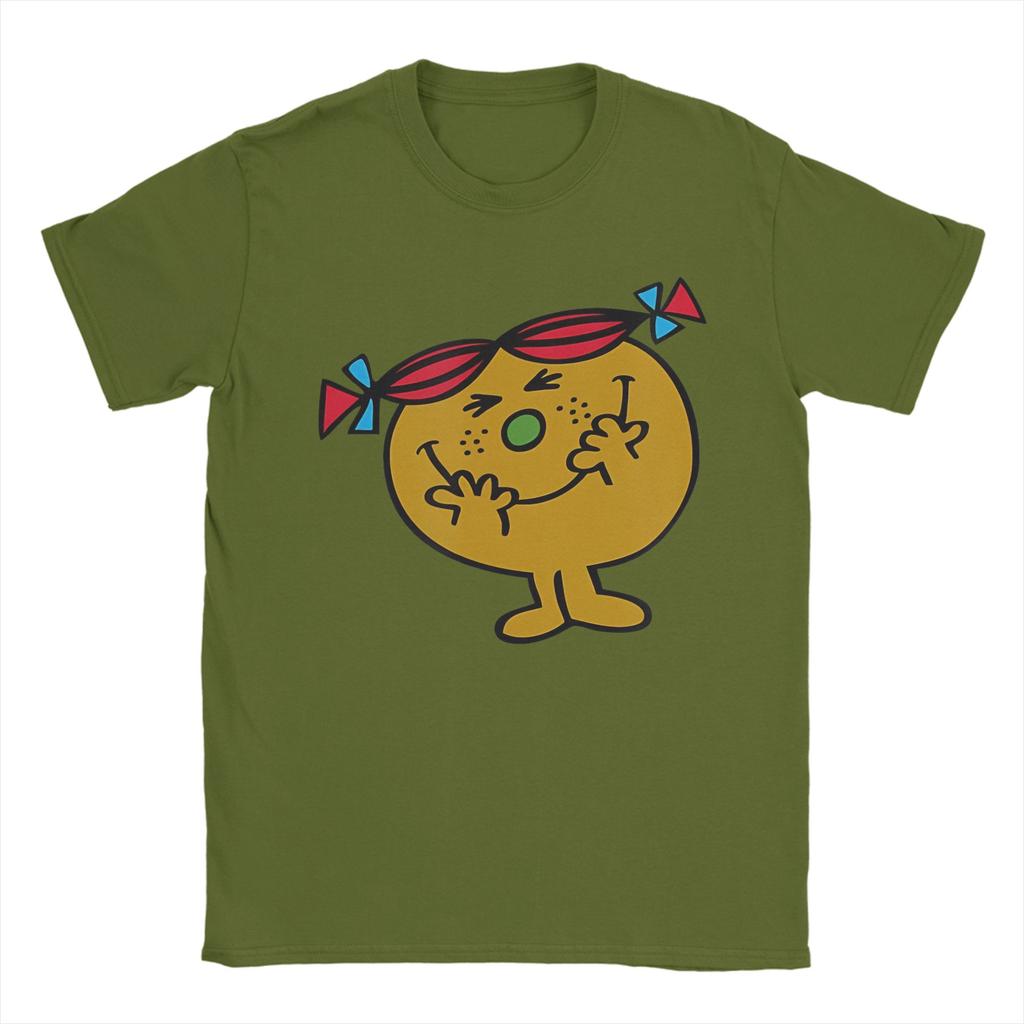 Mr Men Little Miss Trouble T Shirts Men Women Pure Cotton Leisure T-Shirt Round Neck Tee Shirt Short Sleeve Clothing Plus Size