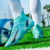 Football Shoes   High-top Football Boots Long Nails PVC Men's Sports Shoes Boys Soccer Shoes