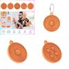 Vibrant Squid Game Pop It Simple Dimple Push Bubble Keychain Pendant For Sensory Play