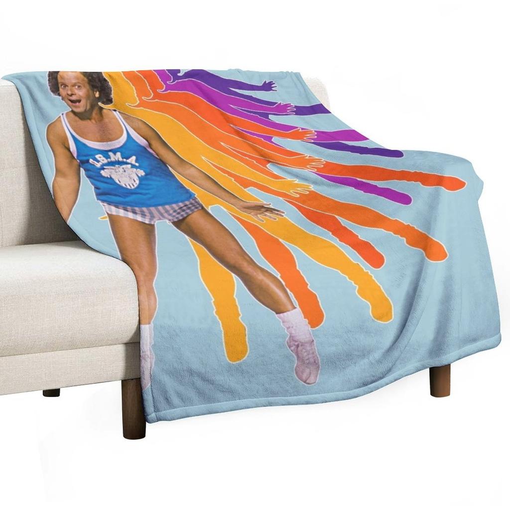 Richard Simmons Retro Style FanArt Design Throw Blanket sofa bed Single Vintage Sofa Blankets