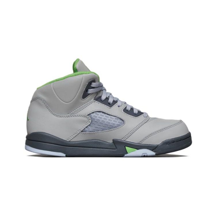 Air Jordan 5 Retro PS DQ3735-003 Ретро Баскетбольные Кроссовки для Дошкольников Зеленая Фасоль