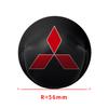4PCS 56mm Scratch Proof Car Wheel Hub Cap Sticker FitFor Mitsubishi Outlander Xpander Colt ASX Delica Destinator Lancer RALLIART