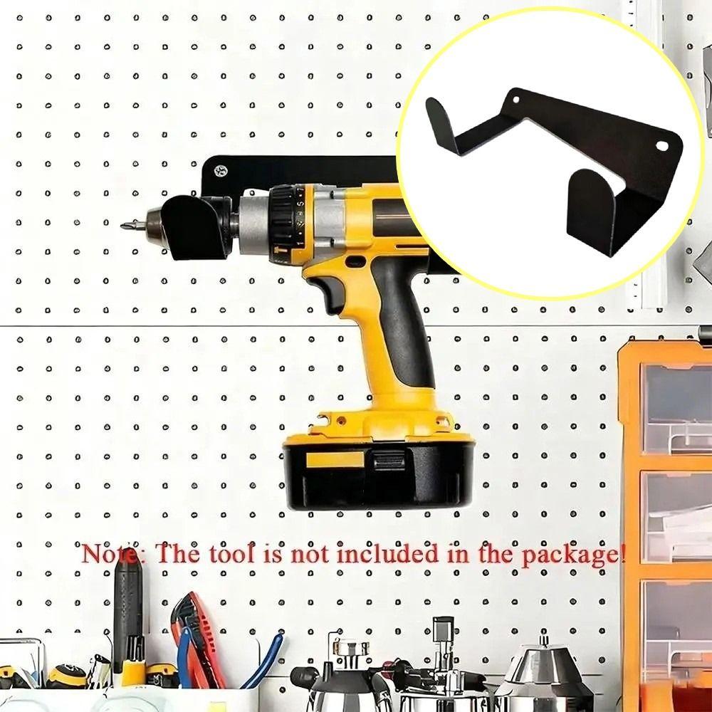 Wall-Mounted Electric Tool Metal Rack Strong Load-bearing Power Tools Hanger Workshop Storage