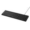Buffalo Quiet Keyboard, Wired, USB Type-A, Full Keyboard, 109 Keys, Japanese Layout, Black, BSKBU345BK