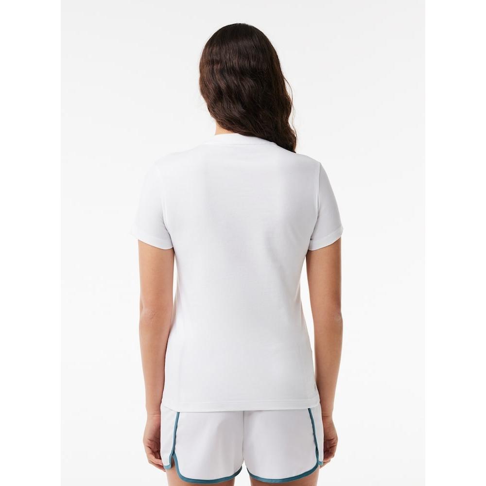 Lacoste Женская тренировочная базовая футболка Tf9246 54g 001 q2nTf9246 54g001