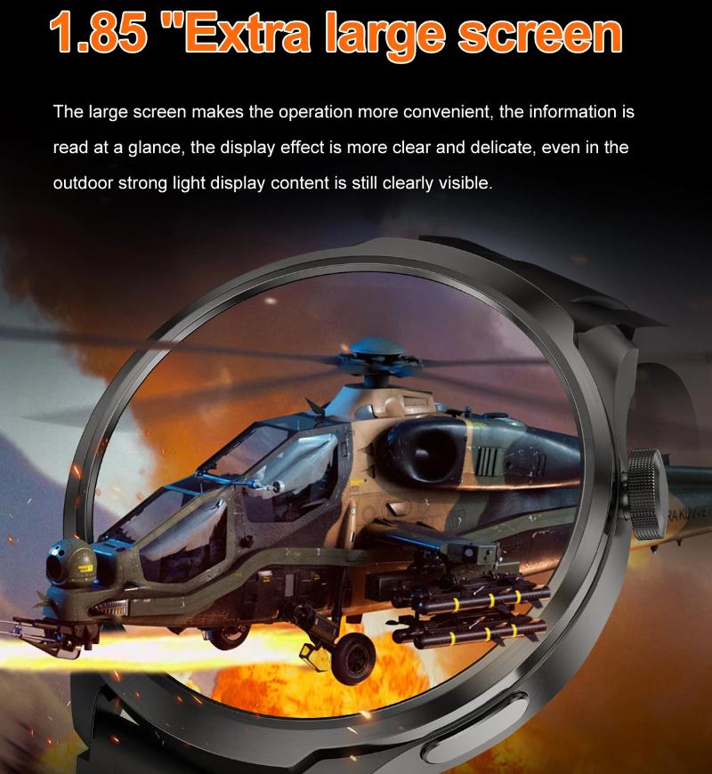 2025 Новые GPS Спортивные NFC Модные Смарт-часы Мужские 1,85" AMOLED Экран Пульс Кровяное Давление Здоровье Смарт-часы Для IOS