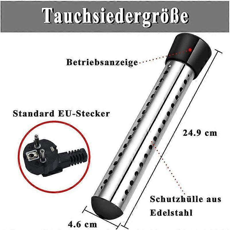 Bathtub immersion heater 2000w electric immersion heater travel immersion heater, stainless steel immersion heater, electric water heater