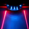 Bicycle Bike LED Lights  2 Lasers 5 LED Waterproof Cycling Taillight Safety Warning Taillight MTB Bike Rear Tail Lights