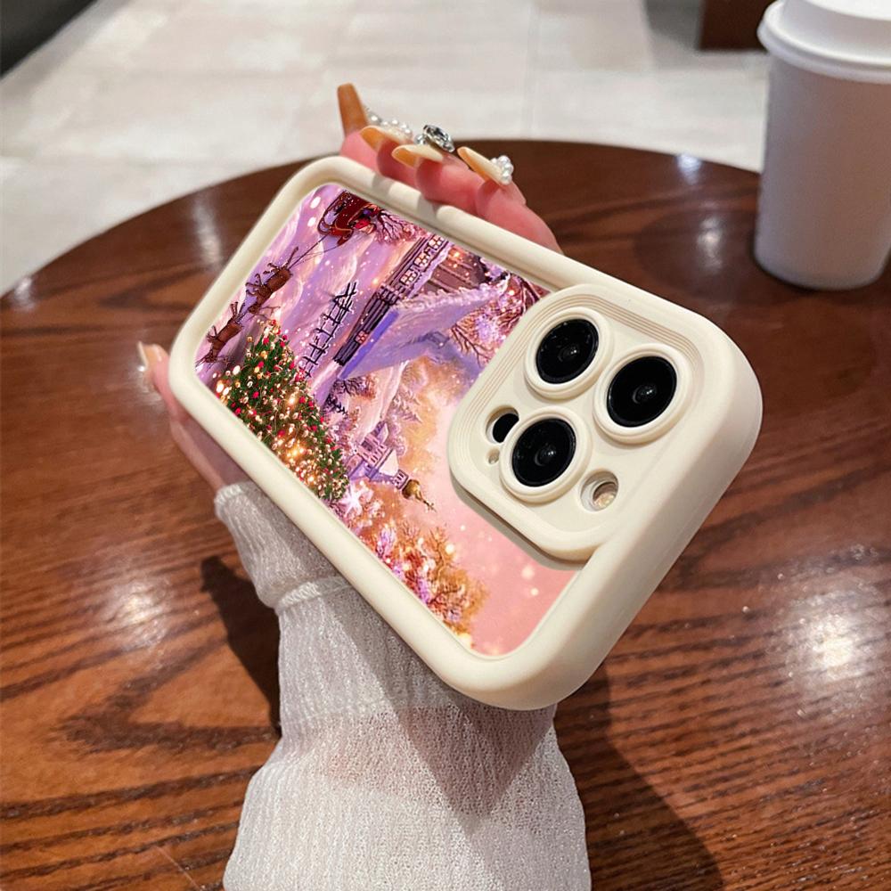 N114 Веселого Рождества desig art С Новым годом Мягкие чехлы для телефонов Angel Eyes для iPhone 16 15 14 13 11 Pro Max 8 7 6s Plus 12 XR XS Max Противоударный чехол