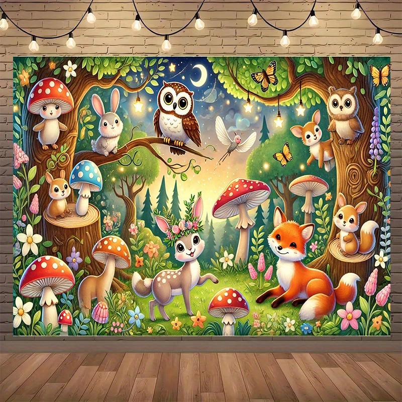 One unique forest animal-themed banner suitable for home decoration and family use.