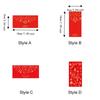 6PCS Rectangular Xmas Currency Envelopes Hot-stamped Christmas Gift Envelope  Party