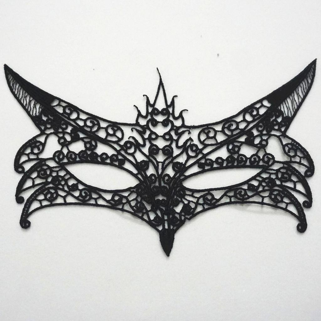 Черная кружевная маска для глаз королевы на Хэллоуин или костюмированные вечеринки