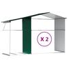 Garden Shed Green 277x279x179 cm Galvanized Steel