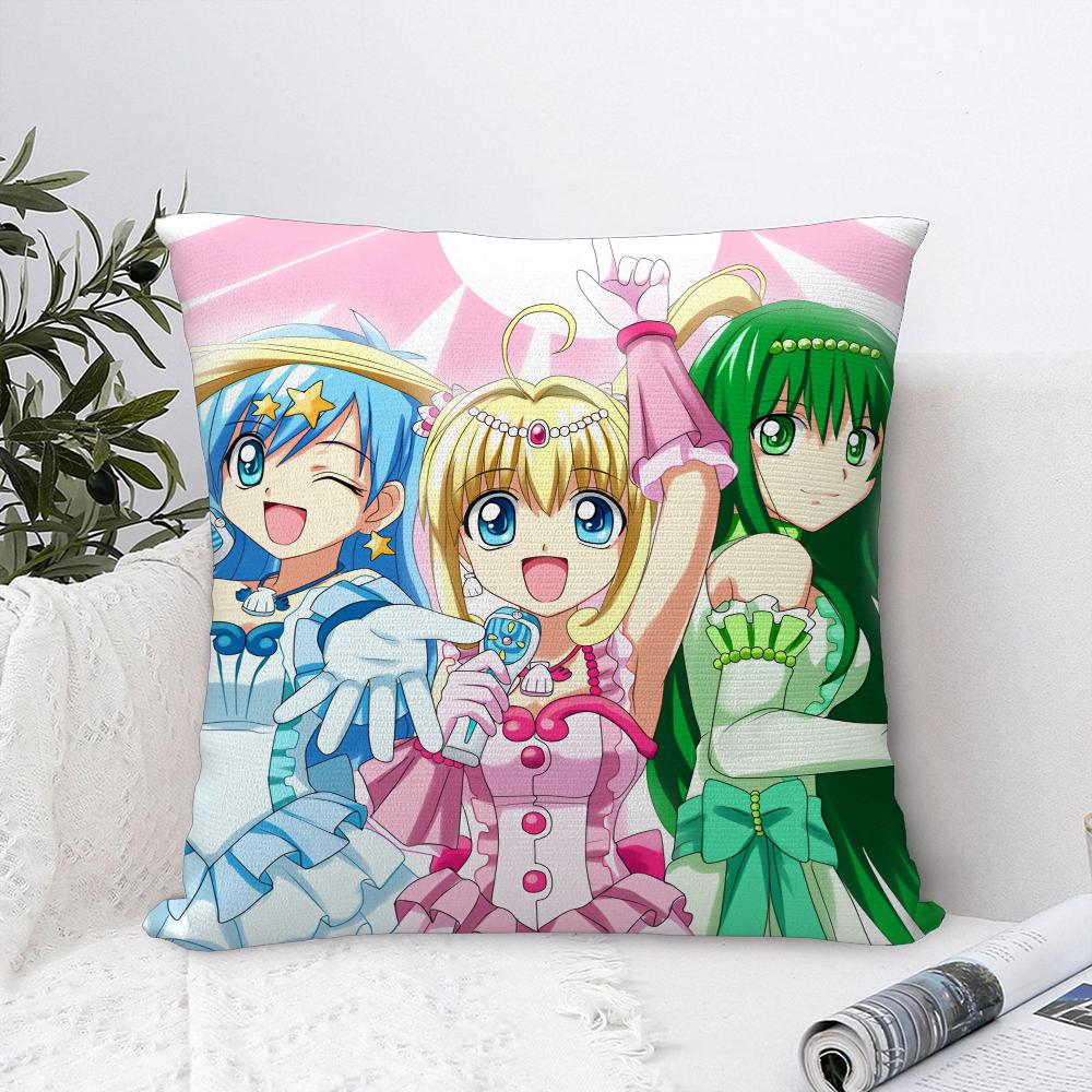 Mermaid Melody Pichi Pichi Pitch Pillow Case Sofa Decorative Home Double-sided Print Plush Throw Pillow Covers Cushion Decor