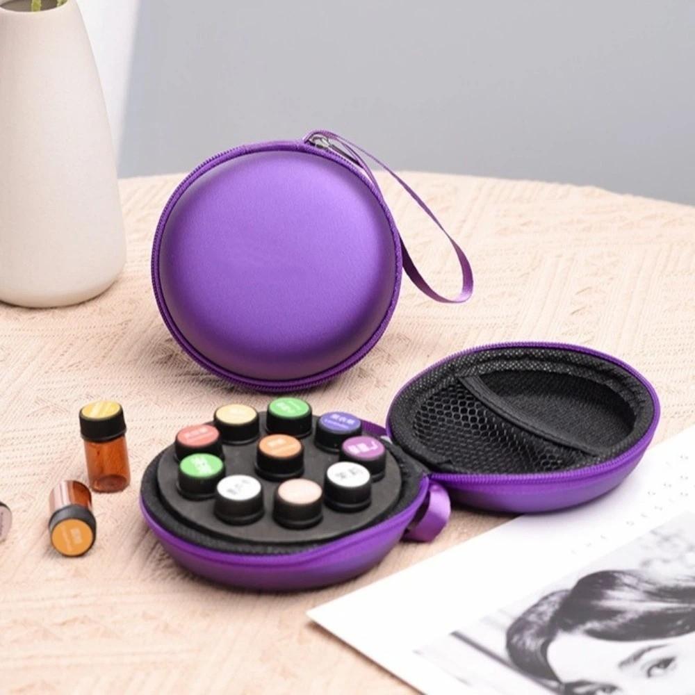 10 Bottles Capacity Essential Oil Storage Box Hard Shell Insulin Vial Protector For Home