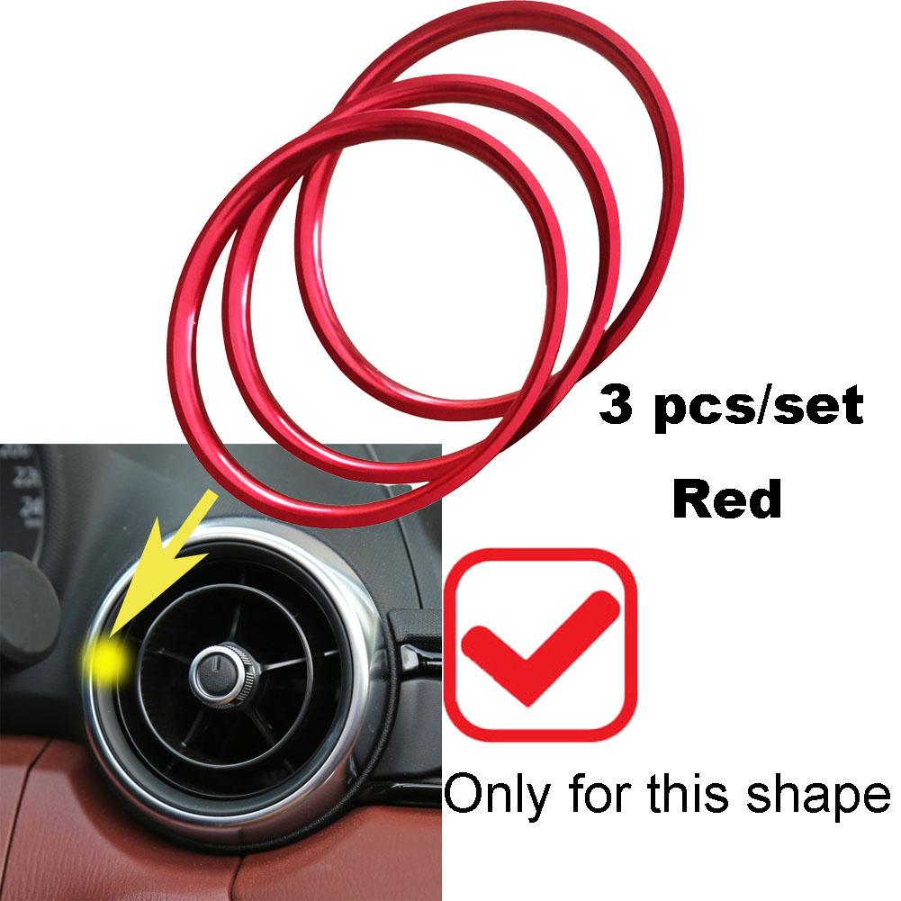 Автомобильный кондиционер AC Vent Outlet Ring Накладка для Mazda MX-5 MX5 mazda 2 CX-3 CX3 RF ND Car