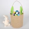 Gift Bag Adorable Rabbit Ear Jute Cookie Packaging Durable Easter Basket Burlap