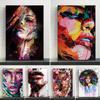 Граффити Акварель Женщина Абстрактный Постер Девушки Краска Живопись Лица Настенное Искусство Постер Живопись Принт Холст Живопись Домашний Декор