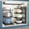 Multi-floor Kitchen Storage Rack Free Hole Sink Pot Rack Kitchen Supplies Storage and Seasoning Rack