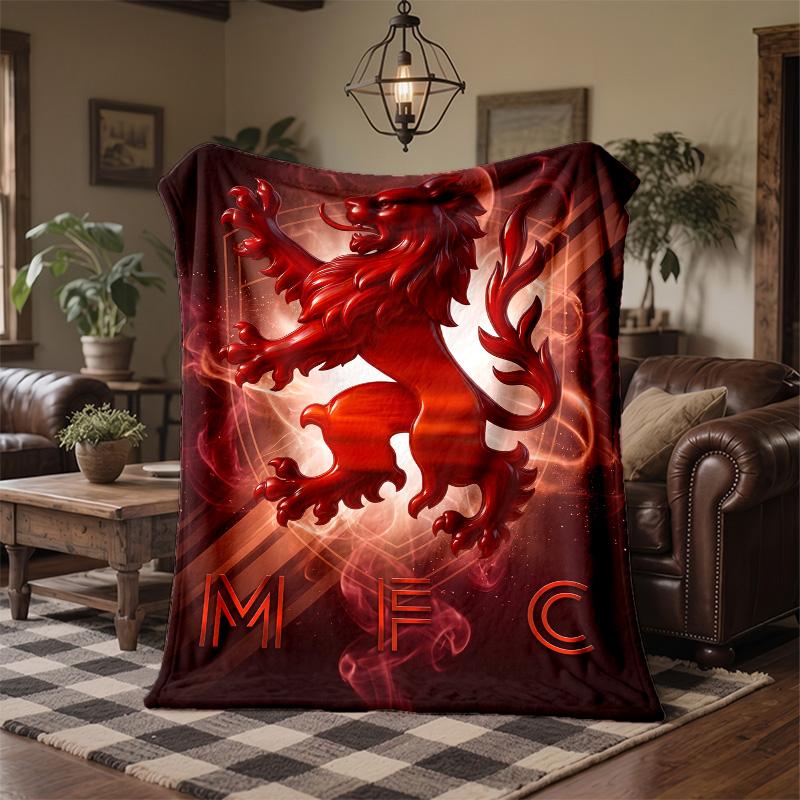 Middlesbrough Theme Fleece Blanket Cozy Soft Plush Blanket For Bedroom Couch Travel