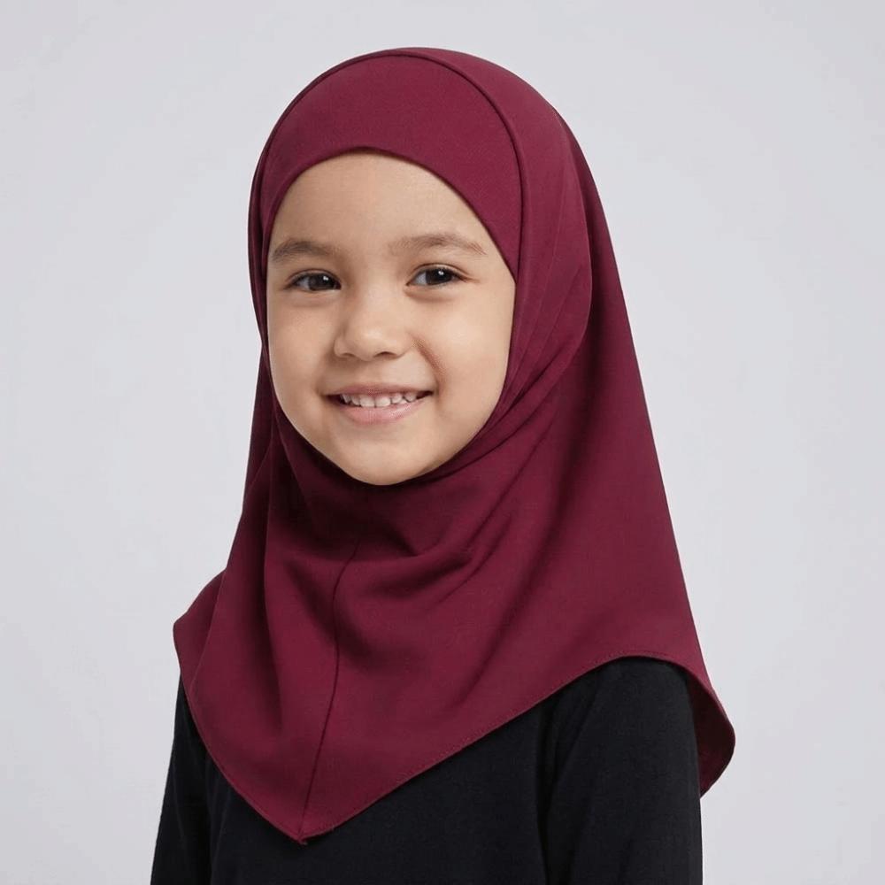 Quick Drying Hijab Scarf Ice Silk Sun Protection Headscarf Lightweight Kids Hijab School