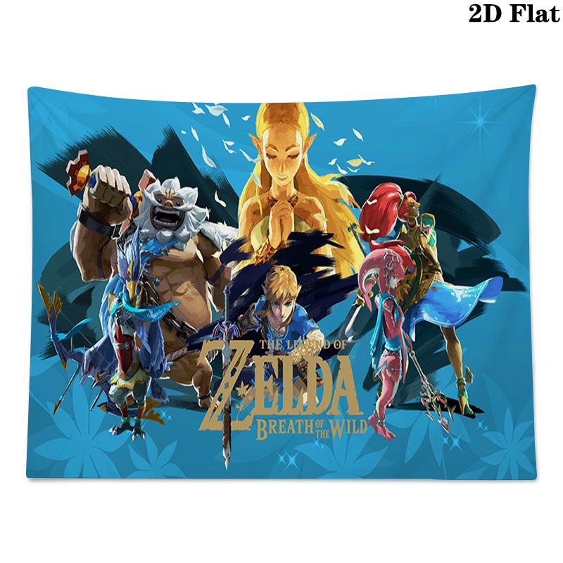 Zelda Wall Tapestry Aesthetic Wall Hanging Printed Fabric Blanket Decorative Tapestries for Bedroom Living Room Home Decor