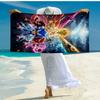 Ultra-Soft Beach Towel with Sonic Theme,Ideal for Pool - Camping, Diving - Perfect Travel Essential, Vibrant Beach Towel.