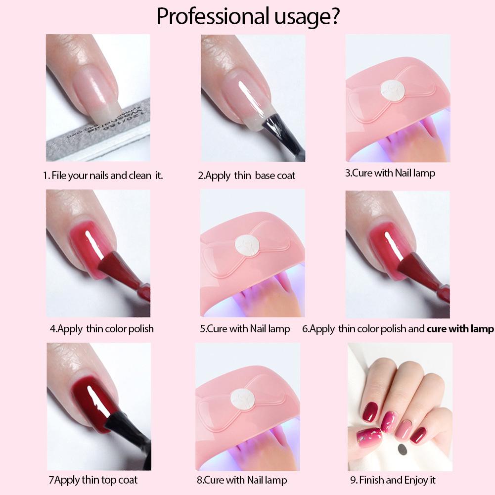 Большой набор с лампой для маникюра гель-лаком PHOENIXY