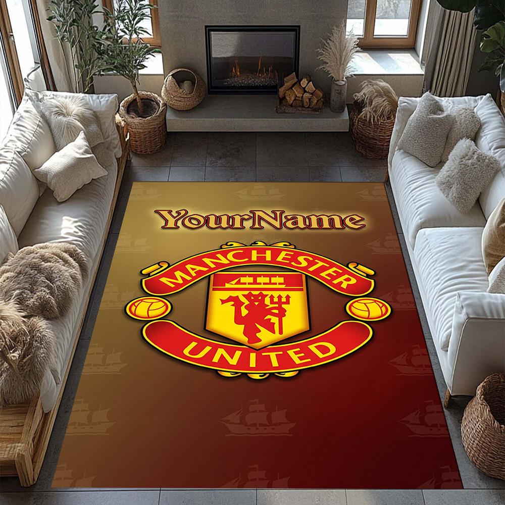 Manchester Customize Text Area Rug Perfect for Hallway Playrooms Foyer Study room Antislip Carpet Office home decor Wedding Party Gift