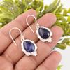 Natural Sodalite Gemstone 925 Stamped Silver Handmade Jewelry Earrings For Women EE-163-29