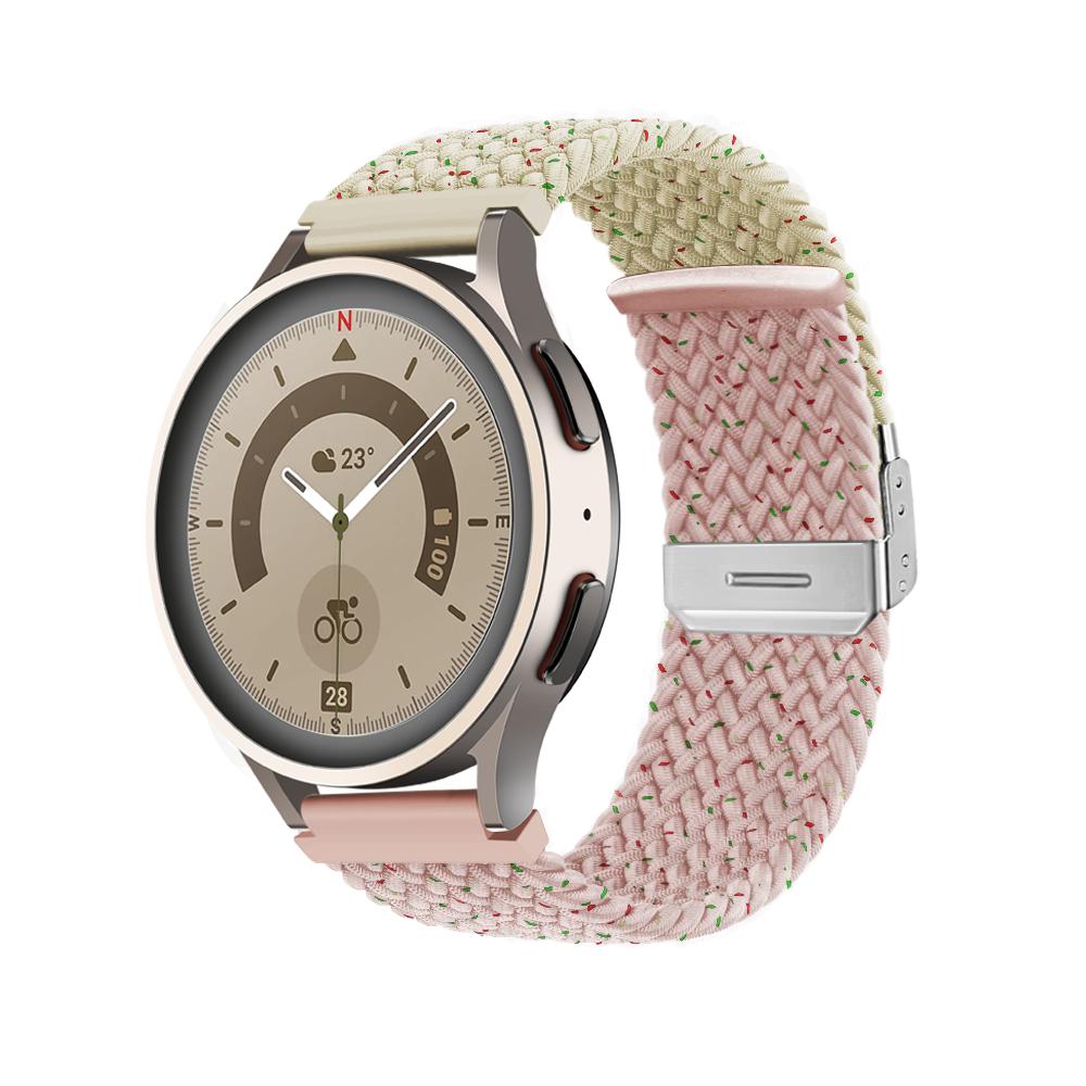 20mm/22mm Strap for Samsung Galaxy Watch 4 5 Pro Active 2 Gear S3 Braided Solo Loop Bracelet Correa Huawei Watch GT 2 3 Band