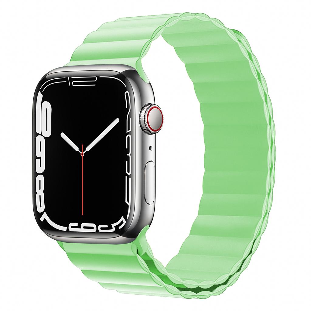 Магнитный петлевой ремешок Для Apple watch ultra 3 ремешок 44мм 40мм 45мм 41мм 42 49мм 46мм Силиконовый браслет iWatch series se 7 8 9 2 10