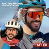 KAPVOE Фотохромные Велосипедные Очки для Ночной Езды UV400 MTB Велосипедные Спортивные Солнцезащитные Очки Мужские Женские Для Улицы Кемпинга Гольфа Очки