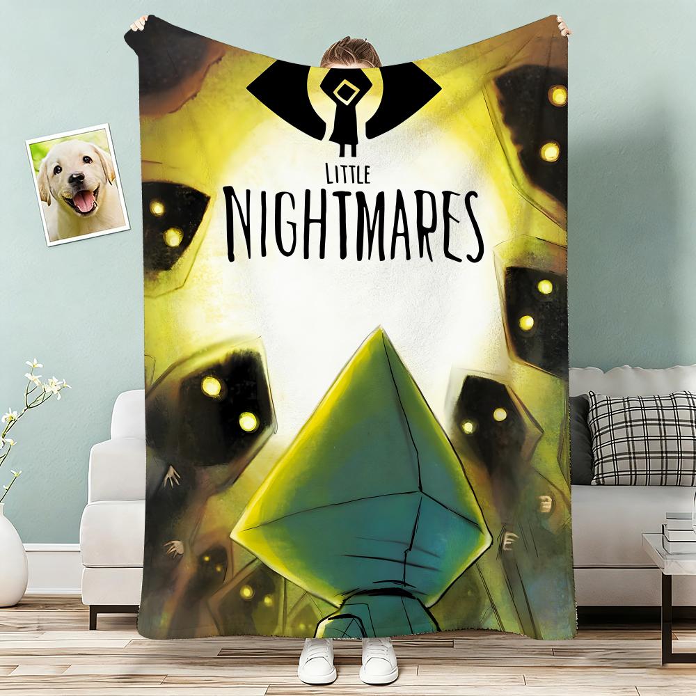 Adventure Game L-Little Nightmares Throw Lightweight 240g Flannel Blanket Soft Skin-friendly for Summer Cooling
