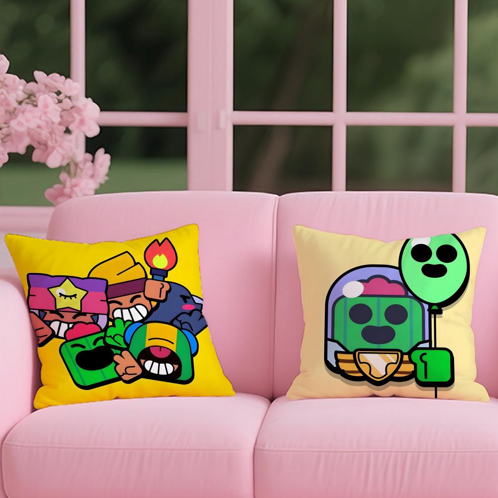 Горячая Игра B-BRAWLs Чехол для Подушки из Фильма 2-в-1 Двусторонний Плюшевый Чехол для Подушки | Автомобиль/Диван/Кровать | Идеальный Подарок