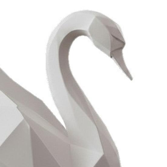 Desktop Ornament Minimalist Geometric Design 3D Printed Swan Sculpture Versatile Decorative Figurine Room Decor
