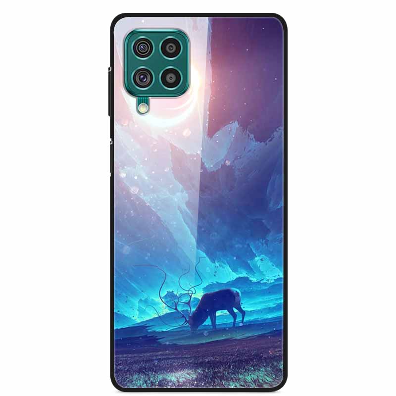 Для Samsung M32 Чехол Закаленное Стекло Жесткая Задняя Крышка Чехол Для Samsung Galaxy A12 A22 M32 Чехол Для Телефона Cover M 32 A 22 Funda Coque