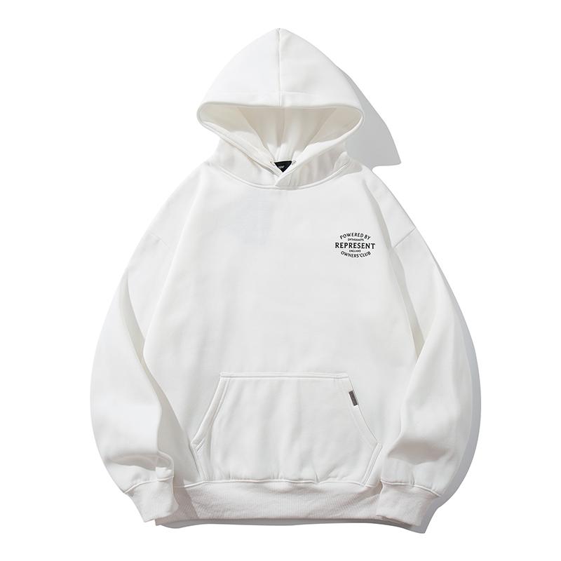 Unisex Vintage Curved Letter Print Hoodie Oversized Loose Pullover Hooded Sweatshirt Casual Streetwear Tops for Men Women