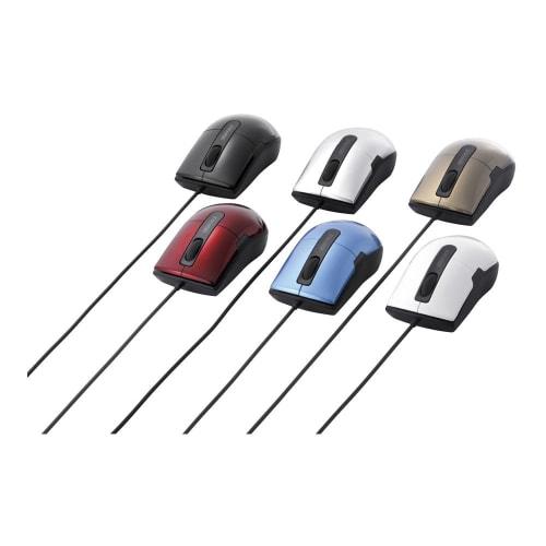 BUFFALO Wired BlueLED Mouse Quiet/3 Buttons/S Size Black BSMBU26SSBK