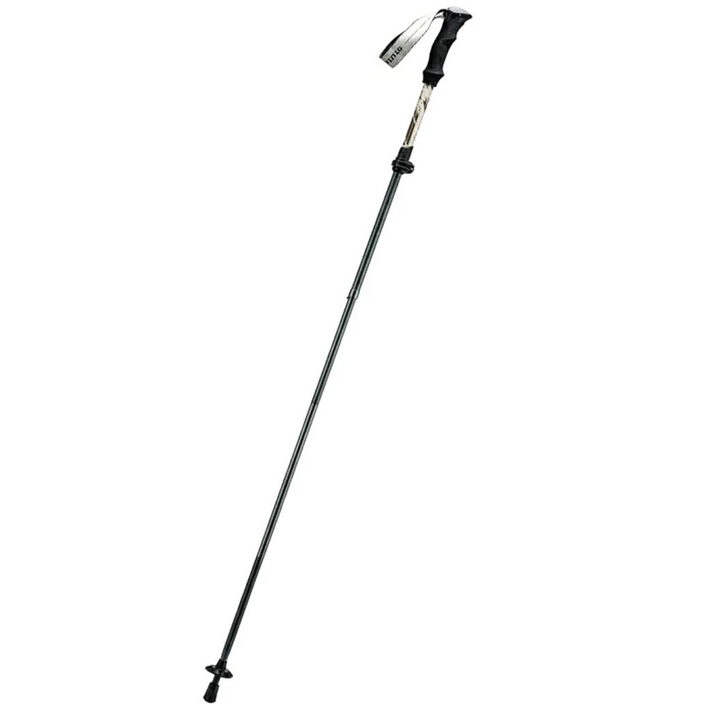 Nordic walking stick, aluminum trekking pole, 110 - 130 cm, brown - 1 pc.