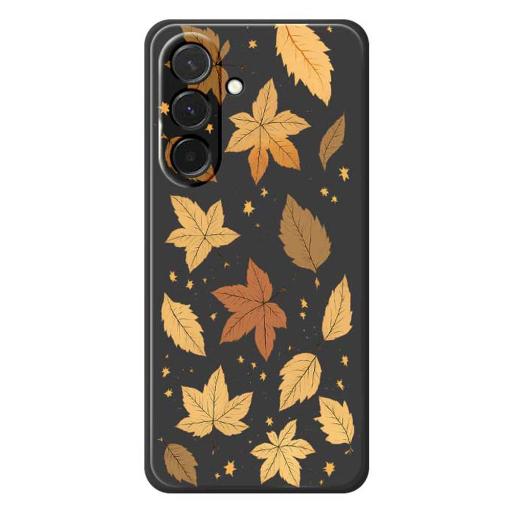 For Samsung Galaxy A36 5G Case Maple Leaves Pattern Printing Straight Edge TPU Phone Back Cover