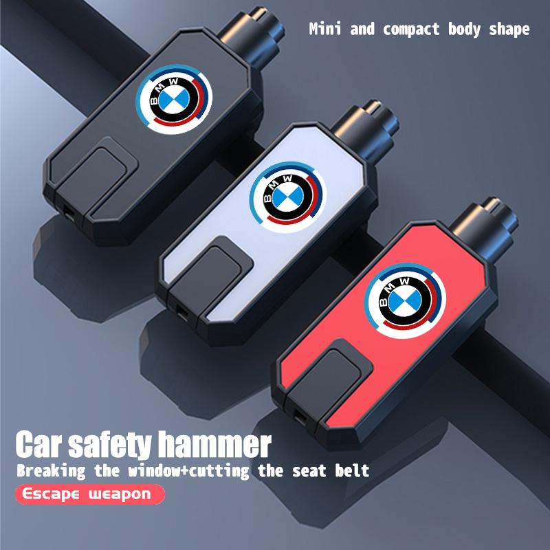 JKGN2 Car Safety Hammer Emergency Glass Window Break Seat Belt Cutter For BMW X1 X2 X3 X4 X5 X6 F49 F39 F25 G01 F16 G06 G07 F25 F30