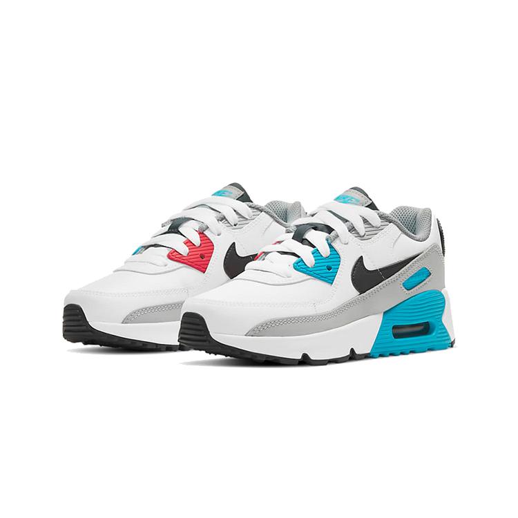 Nike Air Max 90 Классические Повседневные Детские Кроссовки Белый Синий Красный Дети Возраст 3 7 Лет CD6867-108