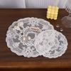 Вышивка Цветочная подставка Нежный коврик для чашки Журнальный столик Кружевная вышивка Подставка для столовых приборов Декор стола