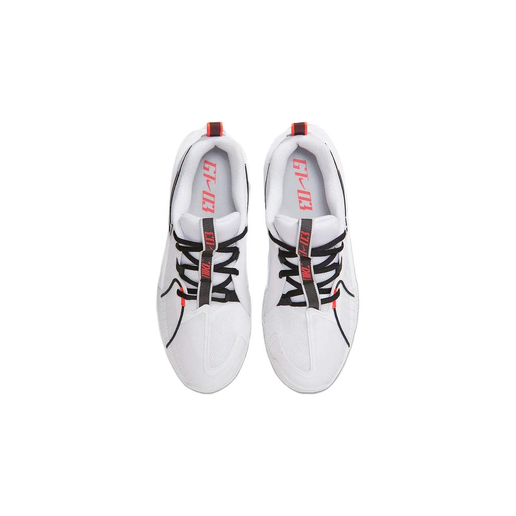 Nike ГТ. Cut 3 GS Удобная амортизация Прочные Низкие Детские баскетбольные кроссовки Детские кроссовки Белые FD7033-100