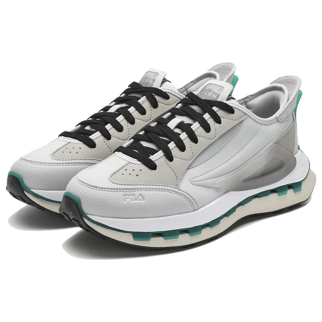 Fila KM Fashion Спортивные Дышащие Низкие Повседневные Кроссовки для Города и Бега Мужские кроссовки Белый Серый F12M413105FLD