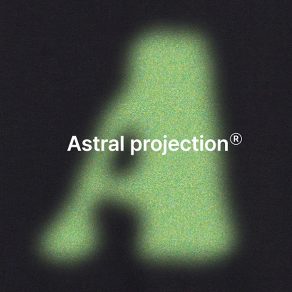 ASTRAL PROJECTION Big A Oversized Long Sleeve T-Shirt_Charcoal