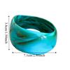 Exaggerated Irregular Wide Bracelet Colorful Geometric Hand Ring Unique Retro Acrylic Bangle  Daily