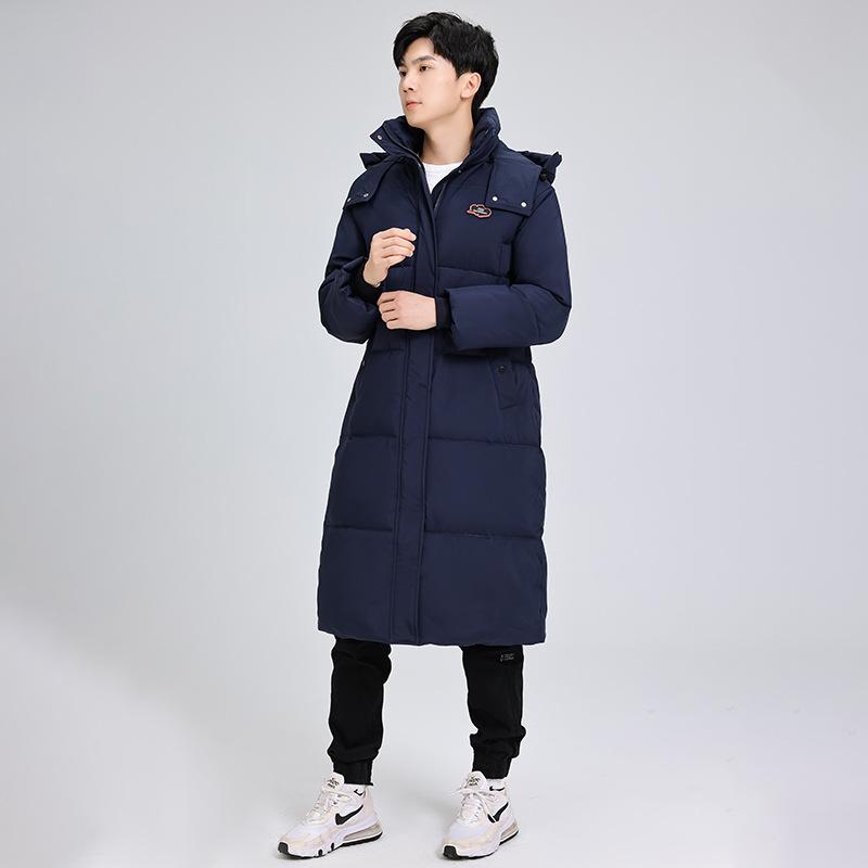 Couple padded jacket feeling autumn and winter new medium and long black gold inner padded jacket thickened student padded jacket versatile